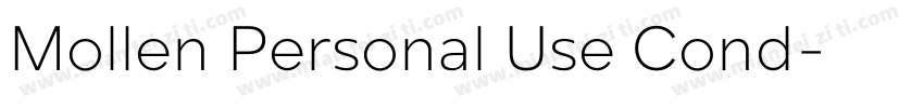 Mollen Personal Use Cond字体转换